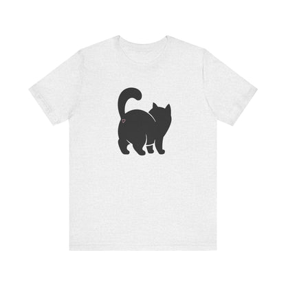 cat butt heart tee