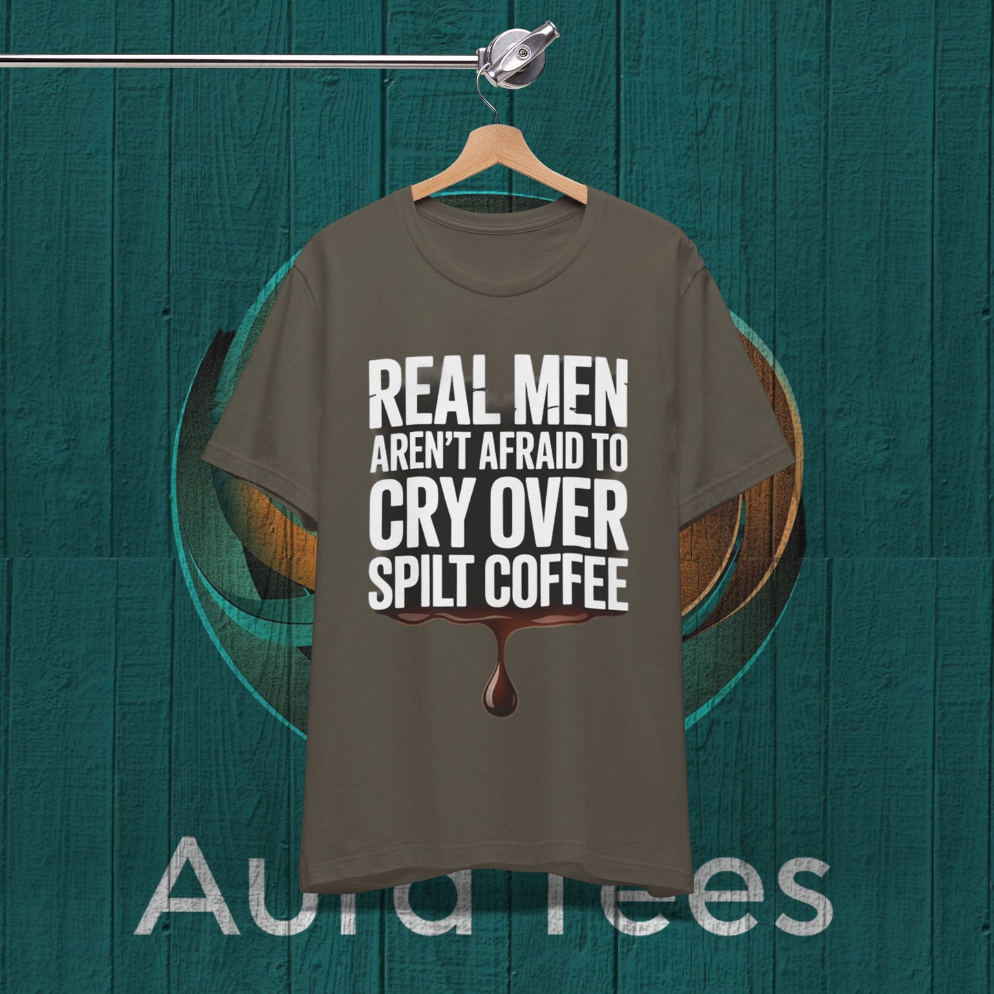 real men coffee tee