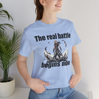 Comic style Now the real battle tee