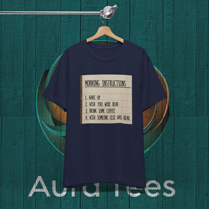 coffee instructions list tee
