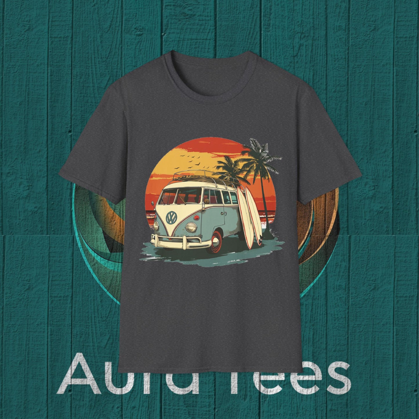 vintage retro vw surf tee