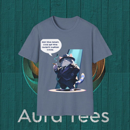 cat mafioso sunbeam tee