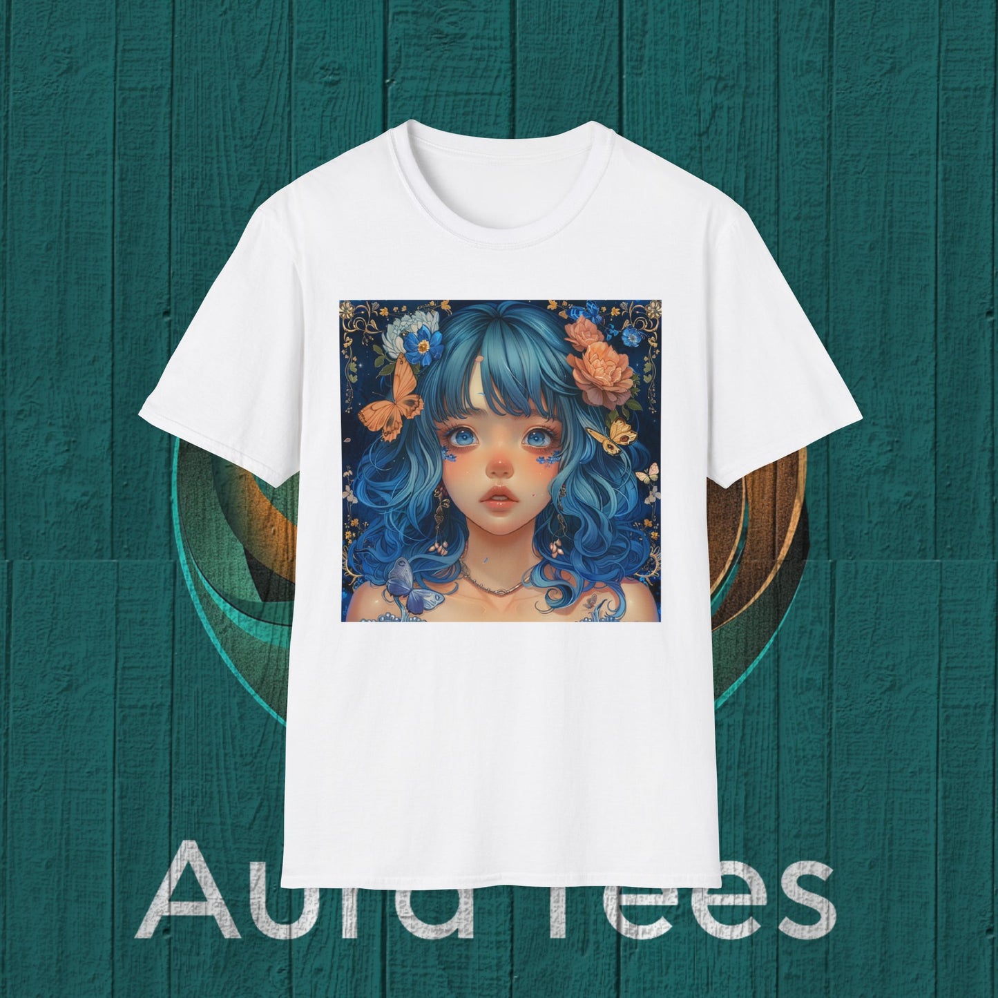 blue hair bishoujo beauty tee