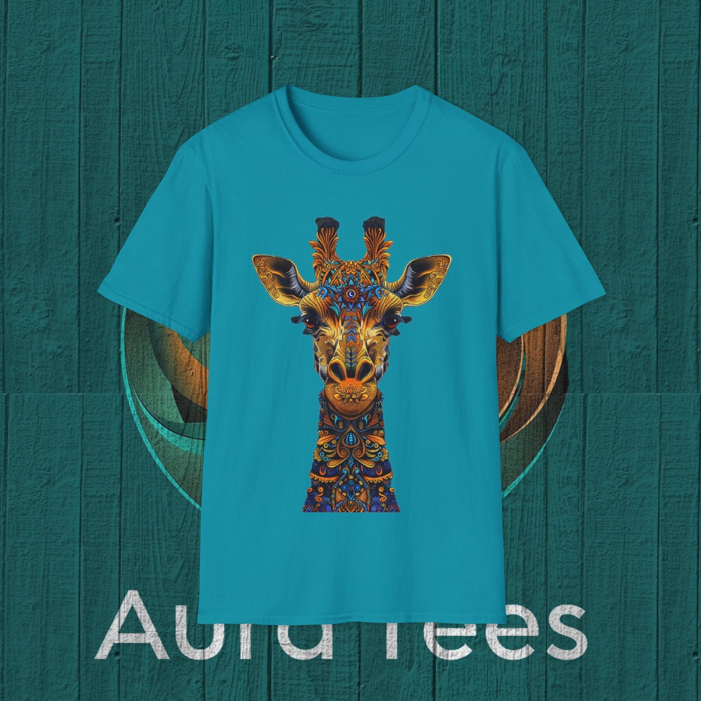 giraffe design tee