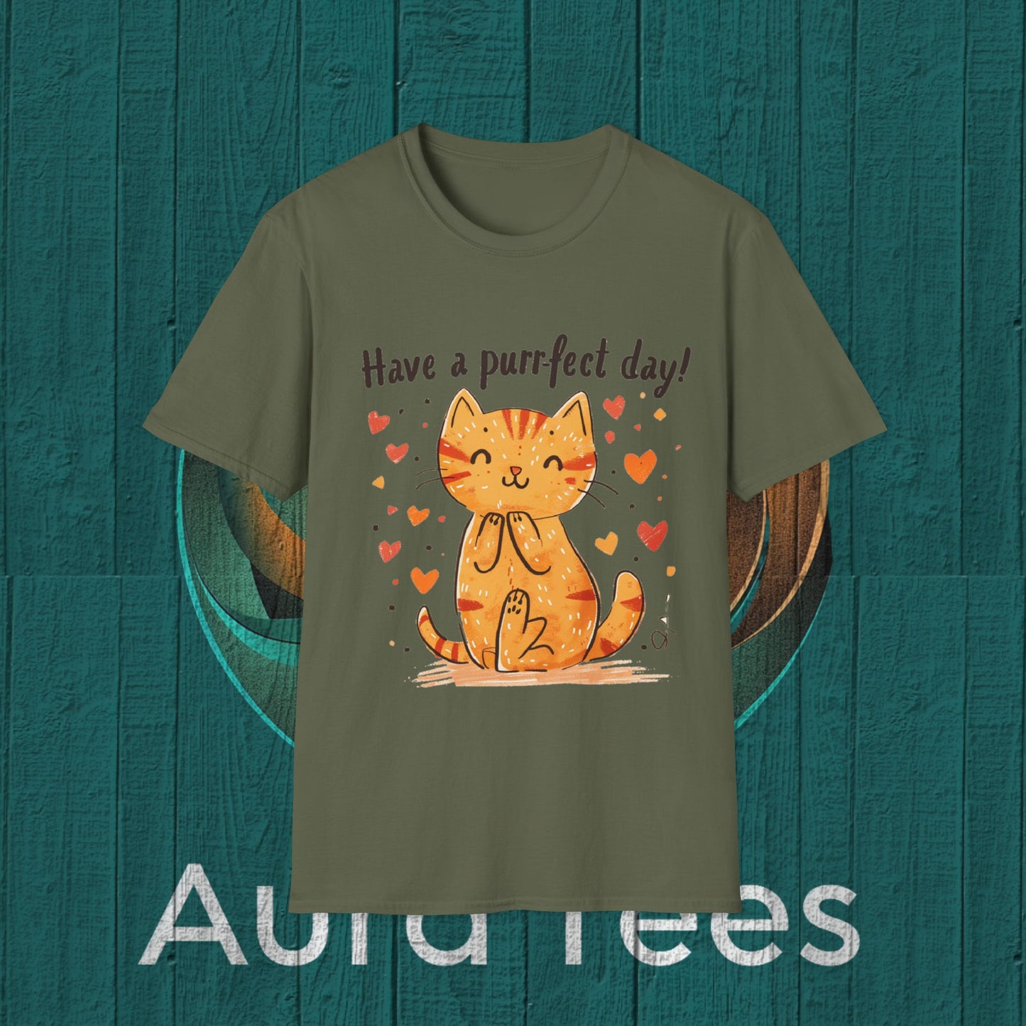 purrfect day cat tee