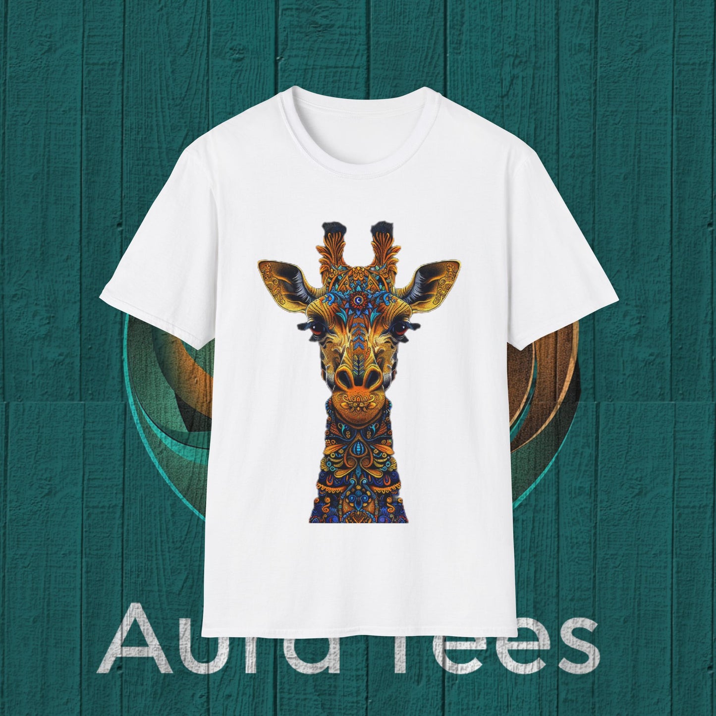 giraffe design tee