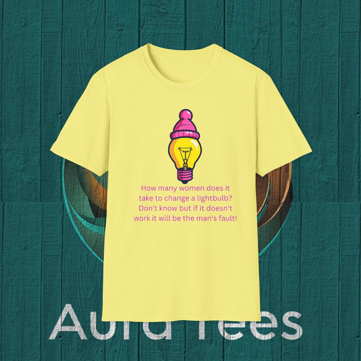 feminism light bulb tee