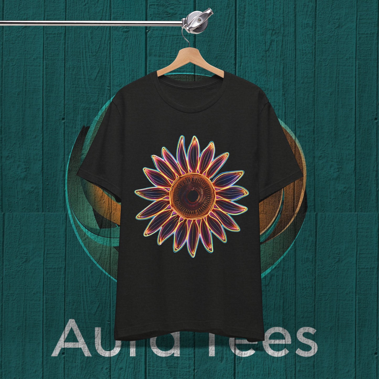 large neon sunflower tee