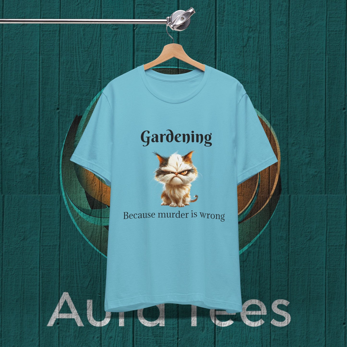 grumpy cat murder gardening tee