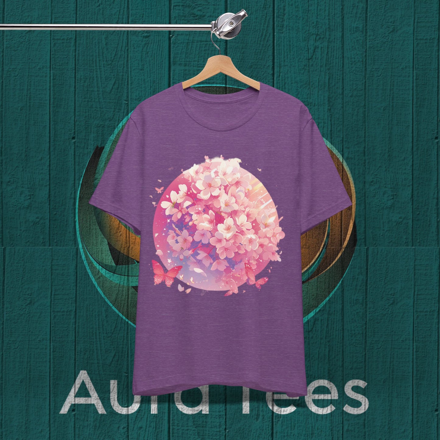 Cherry blossoms and butterflies tee
