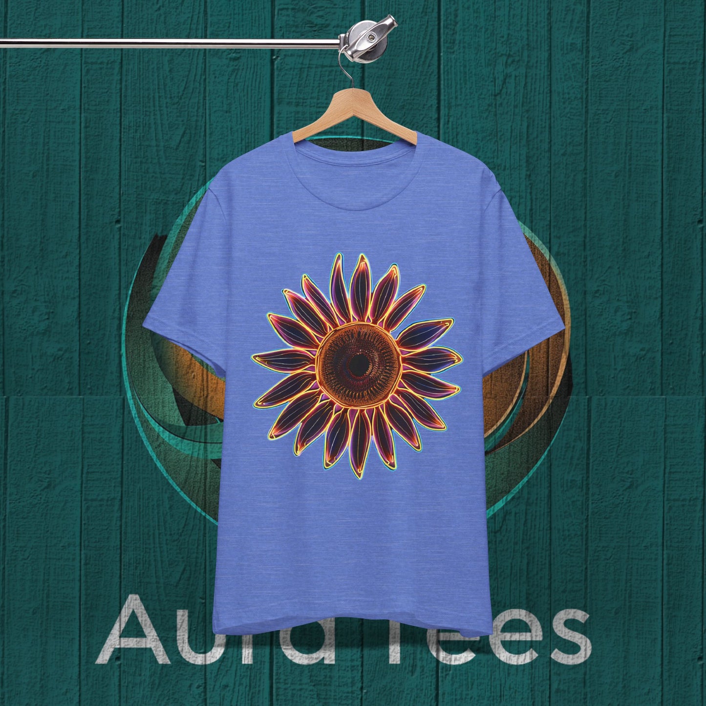 large neon sunflower tee
