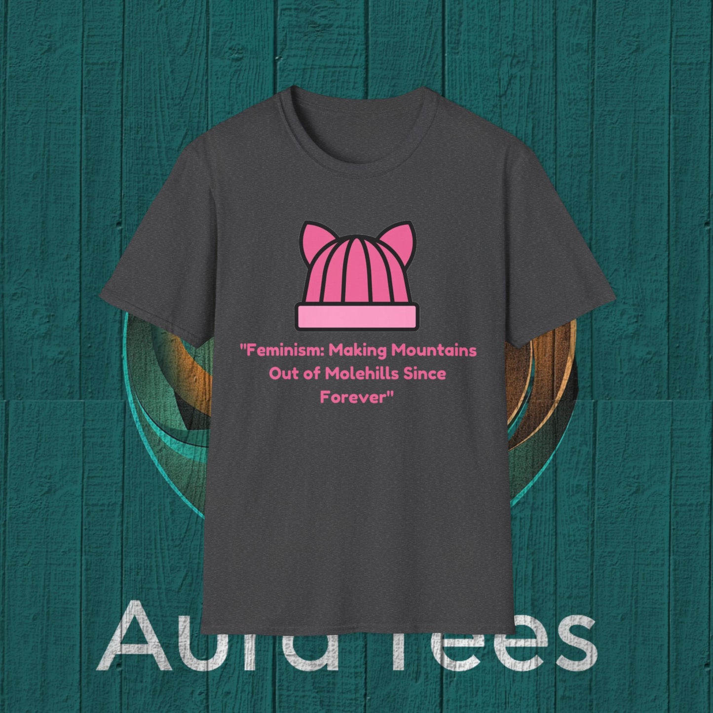feminist mountains molehills tee