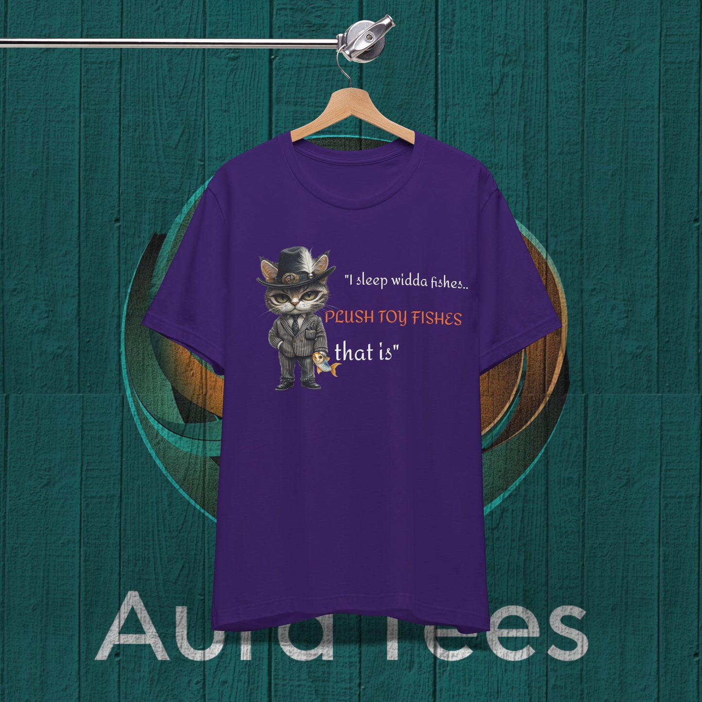 cat mafiso plush fishes tee