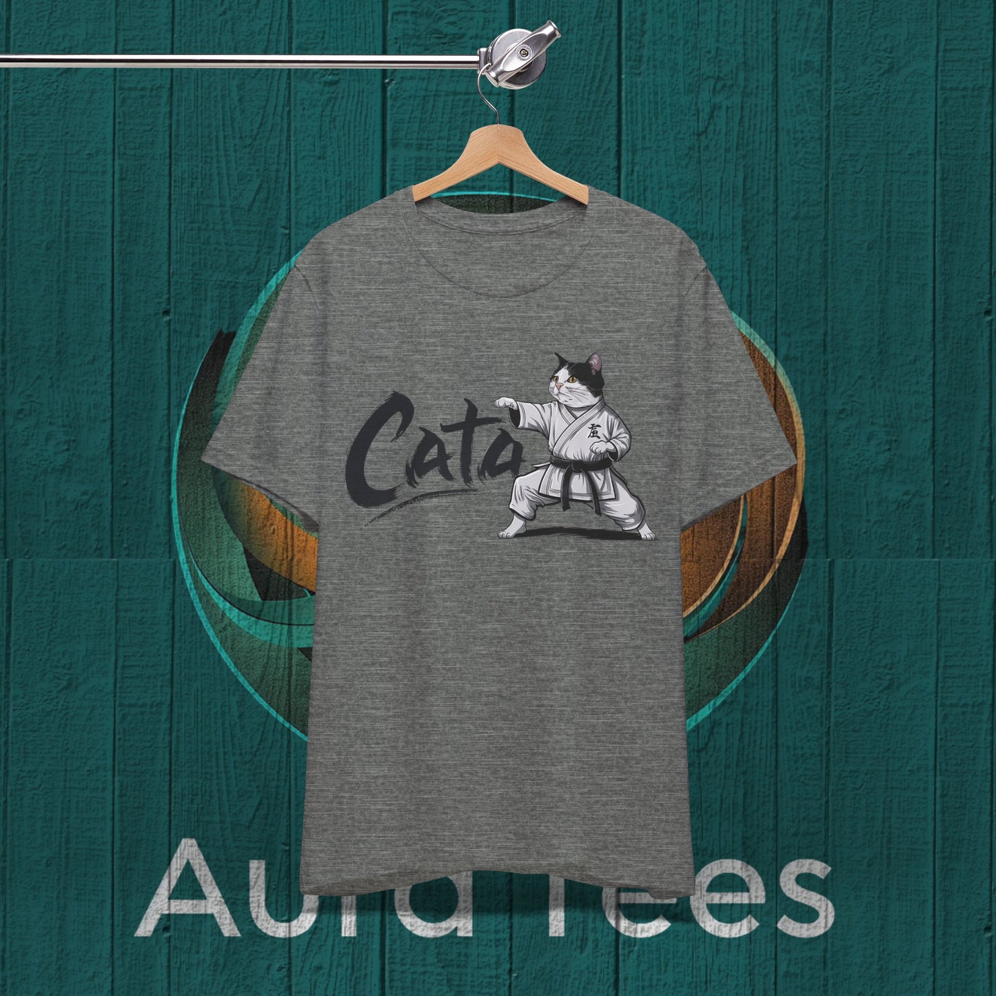 cata cat karate spoof tee