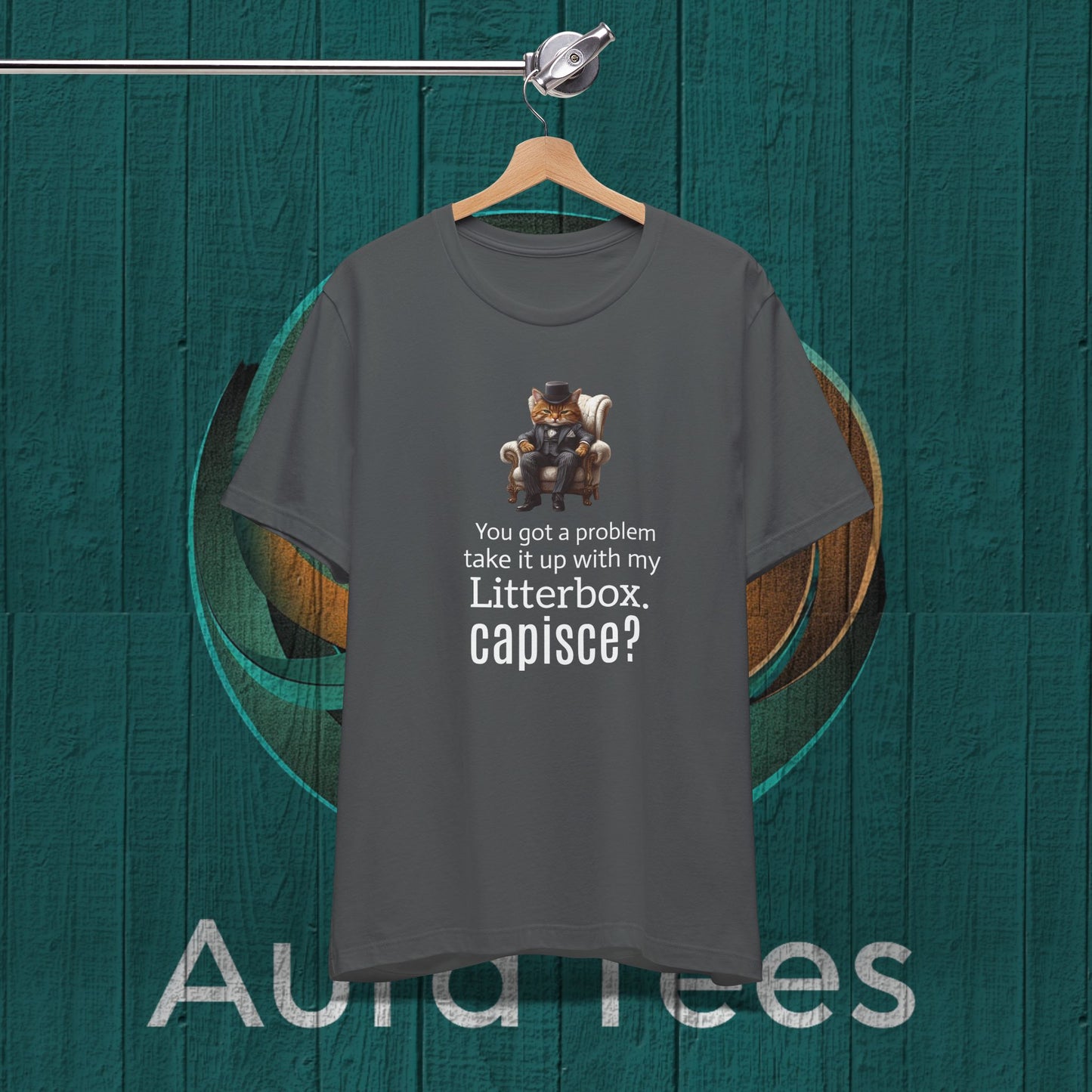 cat mafioso litter box tee