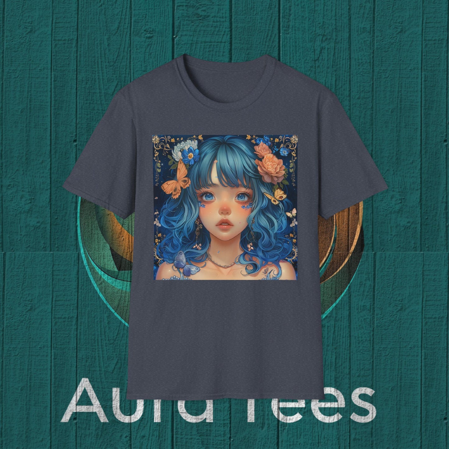 blue hair bishoujo beauty tee