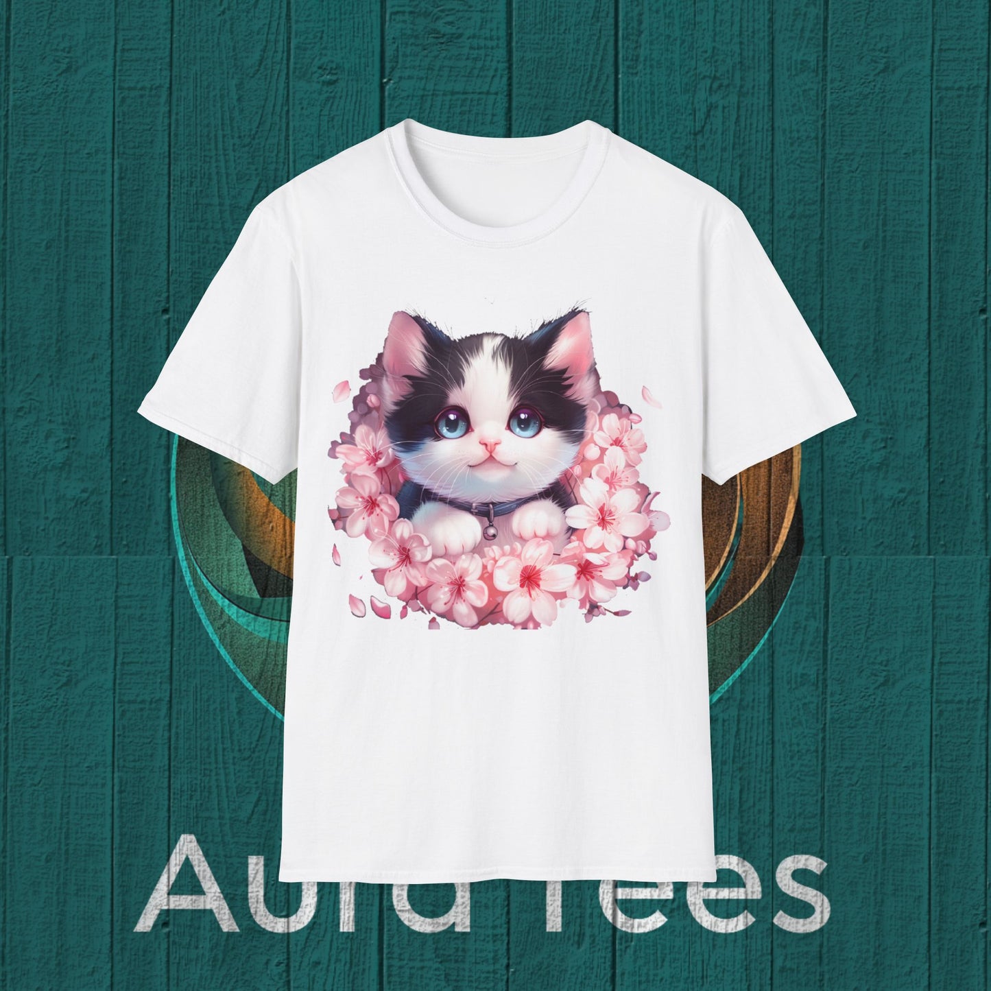 kawaii kitten flower leigh tee