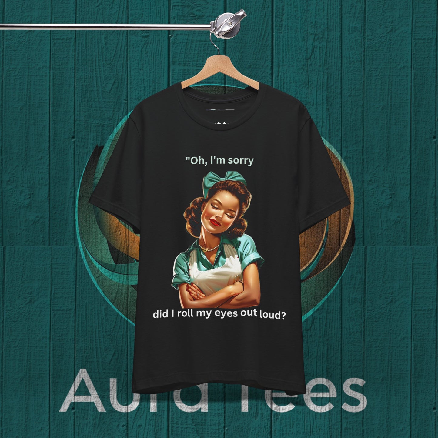 retro sarcastic house wife light print tee