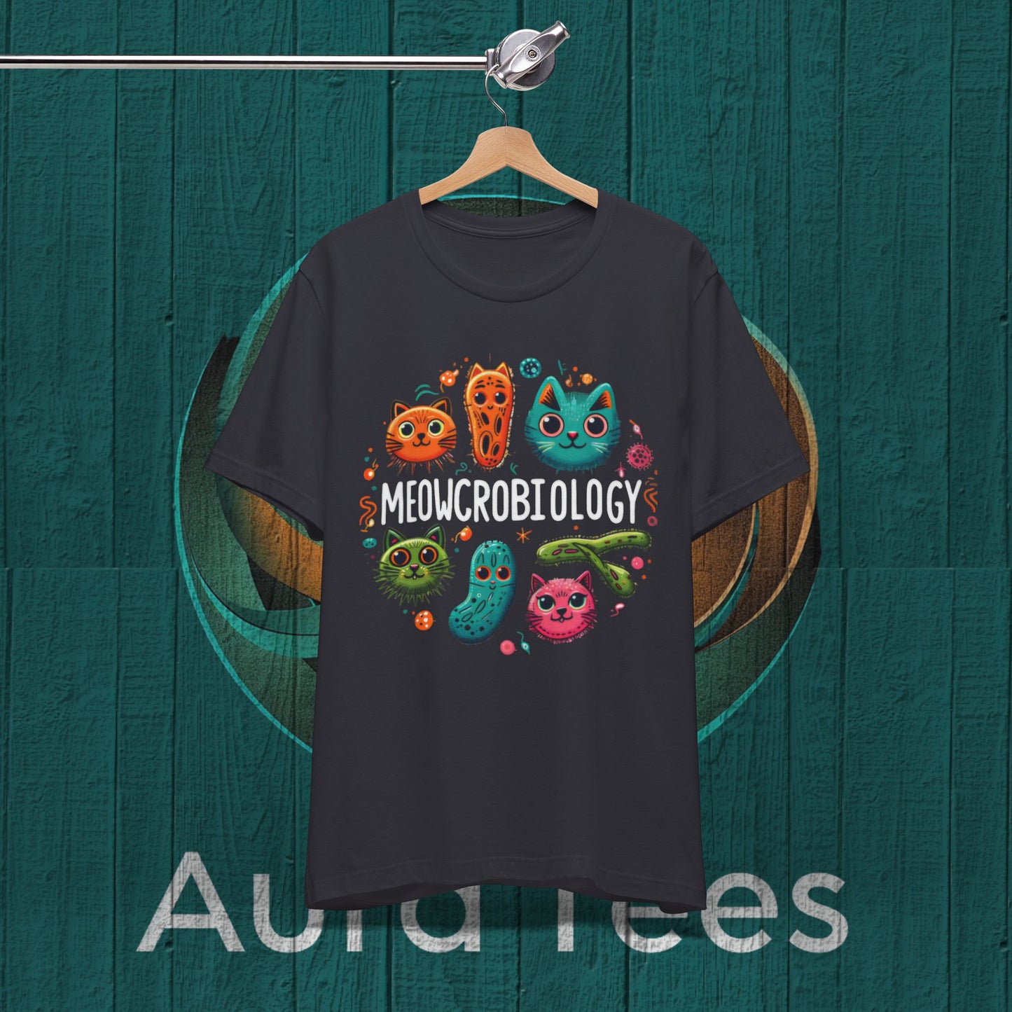 meowcrobiology cat pun tee
