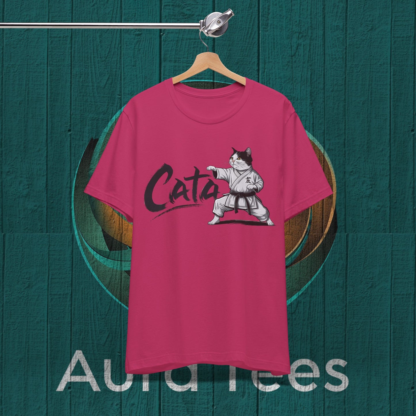 cata cat karate spoof tee