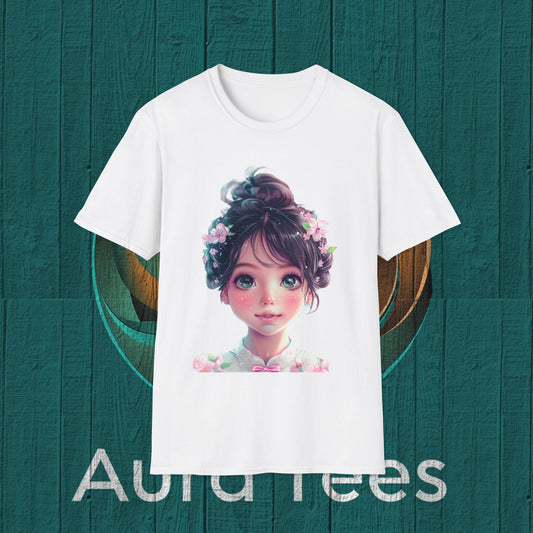 niji cute bishoujo with blossoms tee