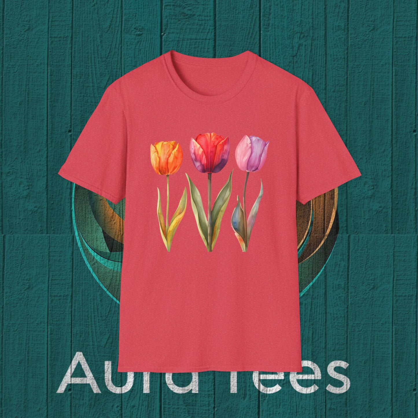 waterolor tulip tee