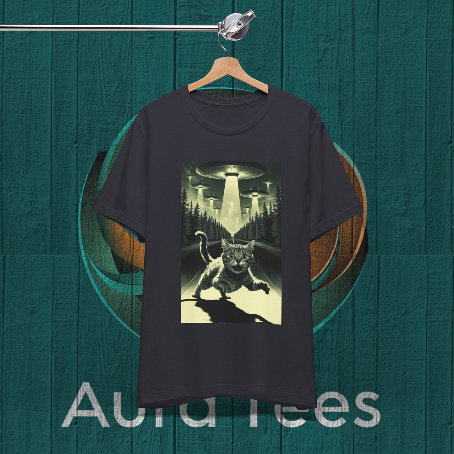 cat ufo invasion tee